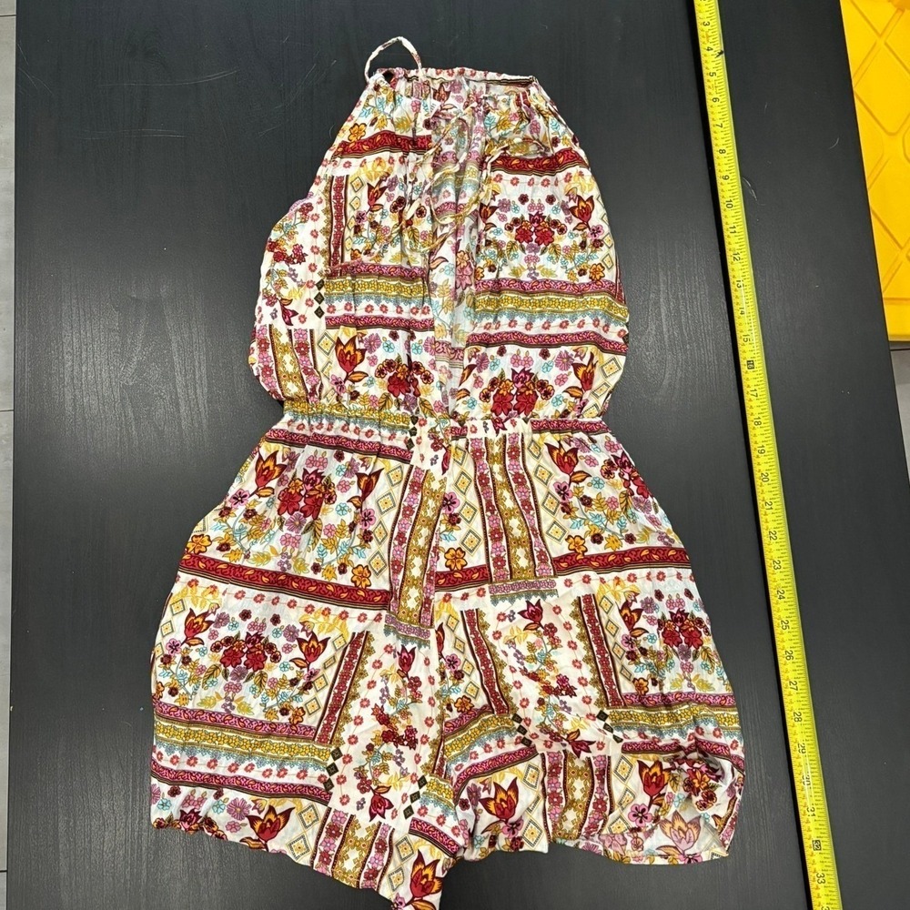 HM Coachella Official Collection Boho Floral Romper Womens Size 6 Multicolored